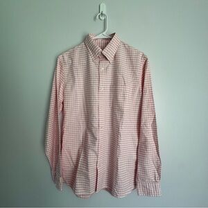 NWOT Brooks Brothers Pink Gingham Checkered Button Down Shirt Medium